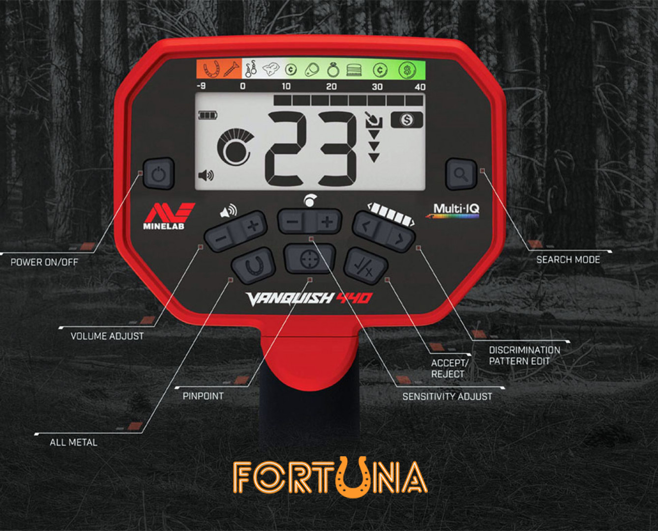 Металошукач Minelab Vanquish 440: ціна, технічні характеристики